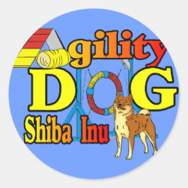 Adesivo Agilidade Shiba Inu