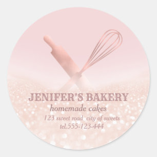 Adesivo Agitador brilhante rolando pinos e cozinha