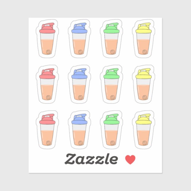 Adesivo Agitadores de Proteína Calendário de Planeamento d (Folha)