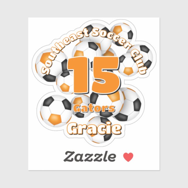 Adesivo aglomerado de cores da equipe de bolas de futebol  (Folha)