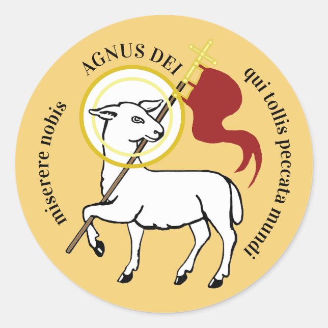 Adesivo Agnus Dei  (Frente)