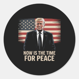 Adesivo Agora é o Momento para a Paz - Trump