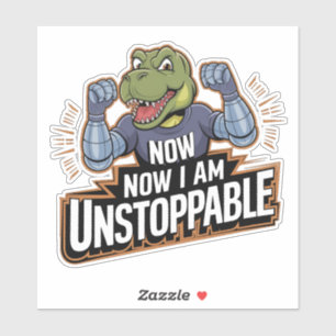 Adesivo Agora Eu Sou Incessível Dinossauro Tex Dino