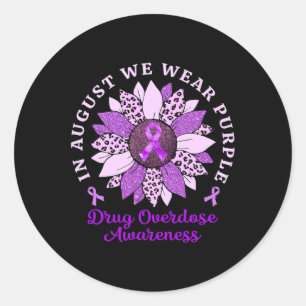 Adesivo Agosto Vestimos Sobredosagem Roxa De Drogas De Gir
