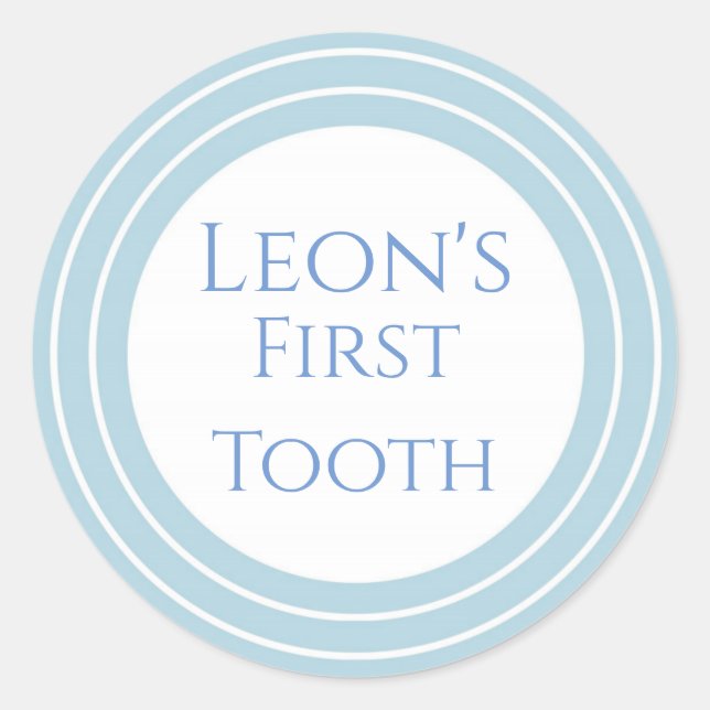 Adesivo Agra Hadig - Primeiro dente personalizável (Frente)