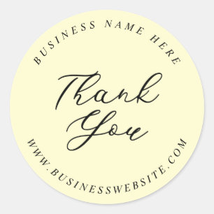 Adesivo Agradecimento de Evento de Casamento Empresarial M