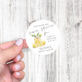 Adesivo Agradecimento do Chá de Noiva Main Squeeze Limonce