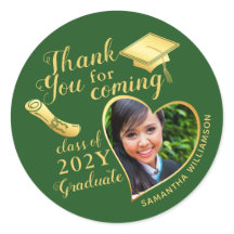 Agradecimento pela Formatura Verde e Dourada