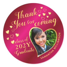 Agradecimento Rosa Quente e Dourado Formatura 2026