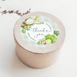 Adesivo Agricultores cultivados localmente obrigado de chá