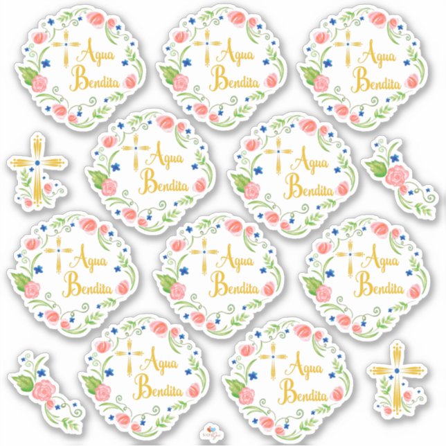 Adesivo Agua Bendita (Frente)