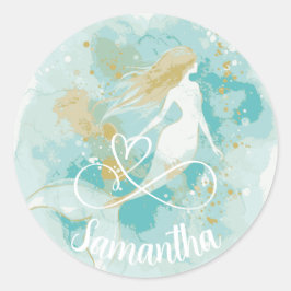 Adesivo Água com água salgada Aqua e Dourado Stick