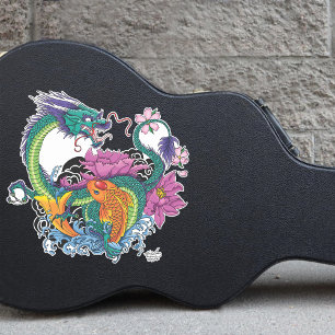 Adesivo Água Dragão e Koi