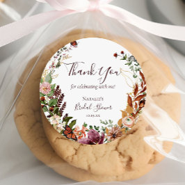 Adesivo Água-forte Floral em Aquarela Outonal & Saudação d