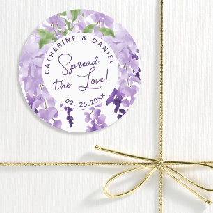 Adesivo Água-forte Wisteria Casamento Espalhe o Amor
