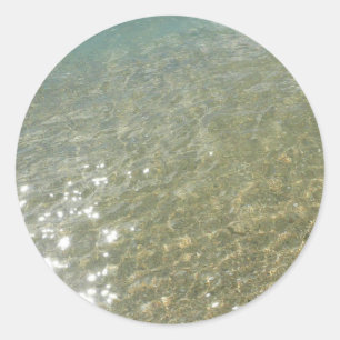 Adesivo Água na Praia I Fotografia Abstrata da Natureza