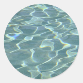 Adesivo água numa piscina de natação