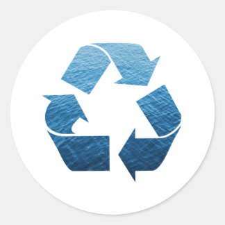 Adesivo Água reciclar