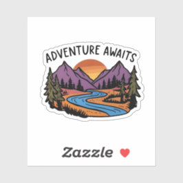 Adesivo Aguardações - Cena de Montanha