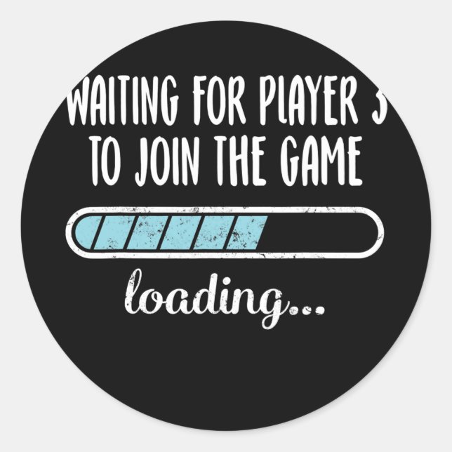Adesivo Aguardando Que O Jogador 3 Se Junte Ao Carregament (Frente)