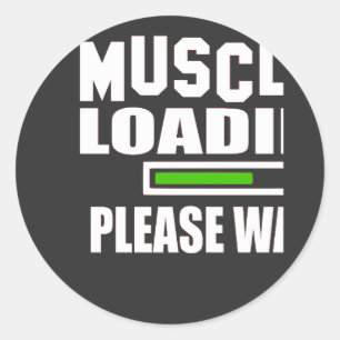 Adesivo Aguarde Por Favor De Carga Muscular