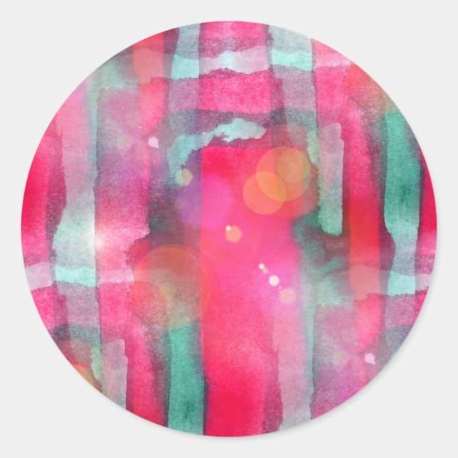 Adesivo Aguarela pintada abstrato do brilho de Sun (Frente)