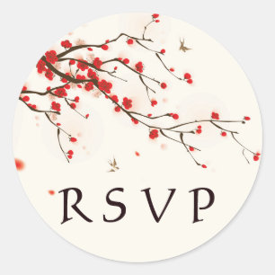 Adesivo Aguarela RSVP Wedding floral das flores de