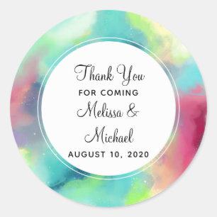 Adesivo Aguarela verde & vermelha moderna da nebulosa do