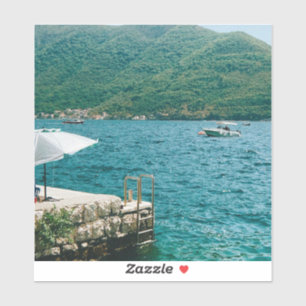 Adesivo Águas turquesas do Perast - Montenegro