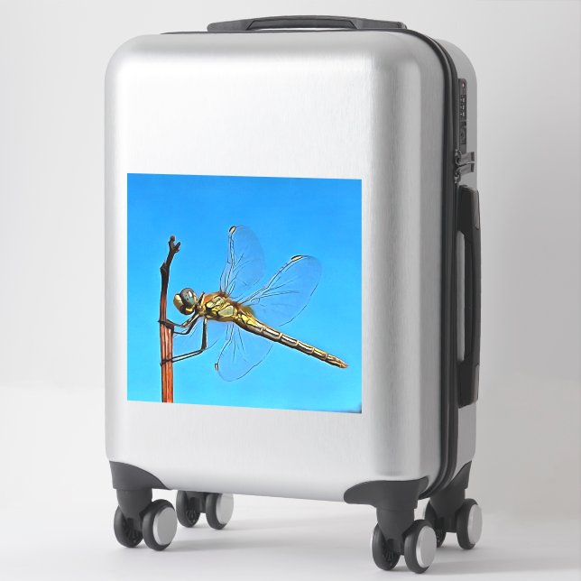 Adesivo Aguente Lá, Dragonfly Artística (Mala)