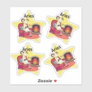 Adesivo Aguente mente a constelação de estrelas Ram zodiac
