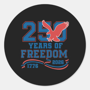 Adesivo Águia 250 Anos de Liberdade Americana 1776 2026 25