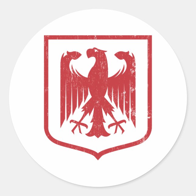 Adesivo Águia alemã - casaco de armas Alemanha (Frente)
