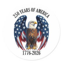 Águia Americana Patriótica 250 Anos 1776-2026