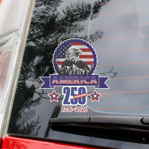 Adesivo Águia Americana Patriótica Feliz 250º Aniversário