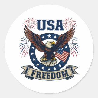 Adesivo Águia Americana Patriótica Liberdade EUA