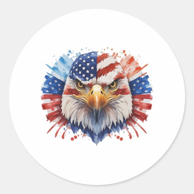 Adesivo Águia Bald Americana (Frente)