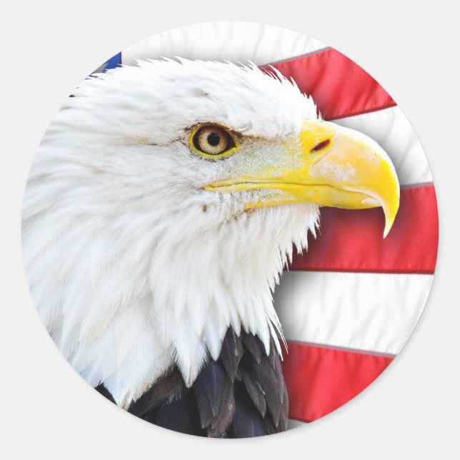 Adesivo Águia Balda e Bandeira (Frente)