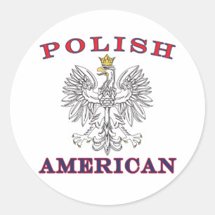 Adesivo Águia Branca Polonesa Americana