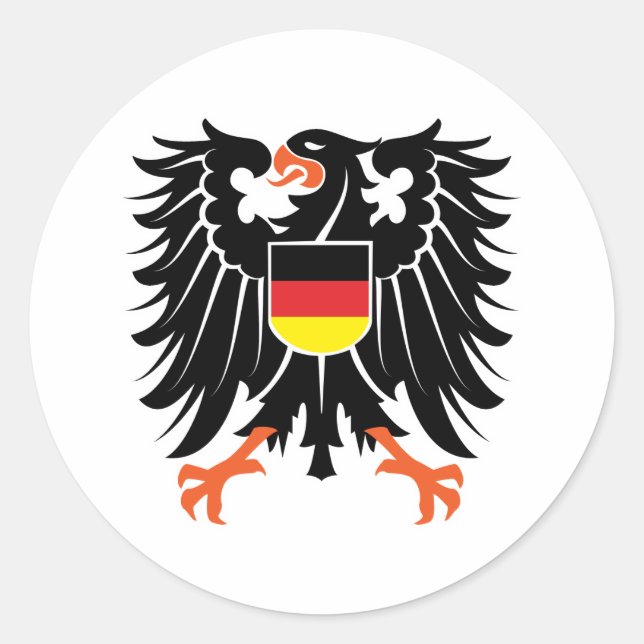 Adesivo Águia brasão Alemanha Eagle crest Germany (Frente)