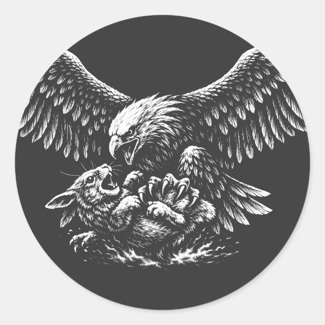 Adesivo Águia de Cinzas por BurnsInHell (Frente)