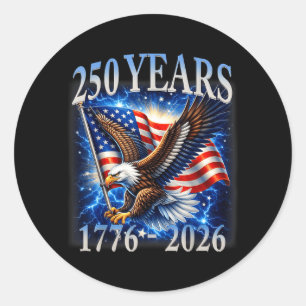 Adesivo Águia e Bandeira 250 Anos 1776-2026 250º Aniversár