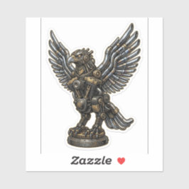 Adesivo Águia Mecânica — Motoqueiro Steampunk