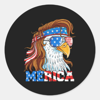 Adesivo Águia Mullet Merica 4 De Julho Bandeira Americana