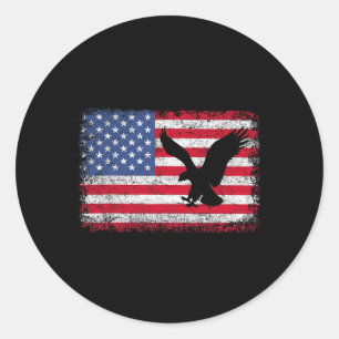 Adesivo Águia Patriótica 4 De Julho Bandeira Americana Dos