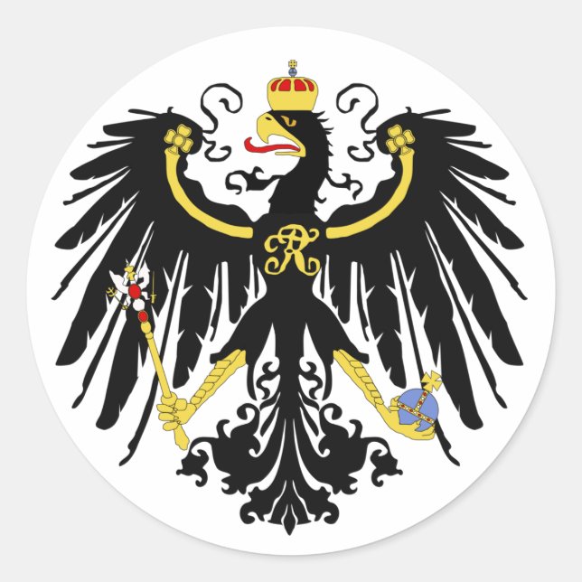 Adesivo Águia Prussiana - Flagge Preußens - Reichsadle (Frente)