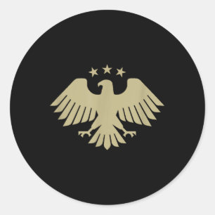 Adesivo Águia Síria ouro - Emblema Nacional