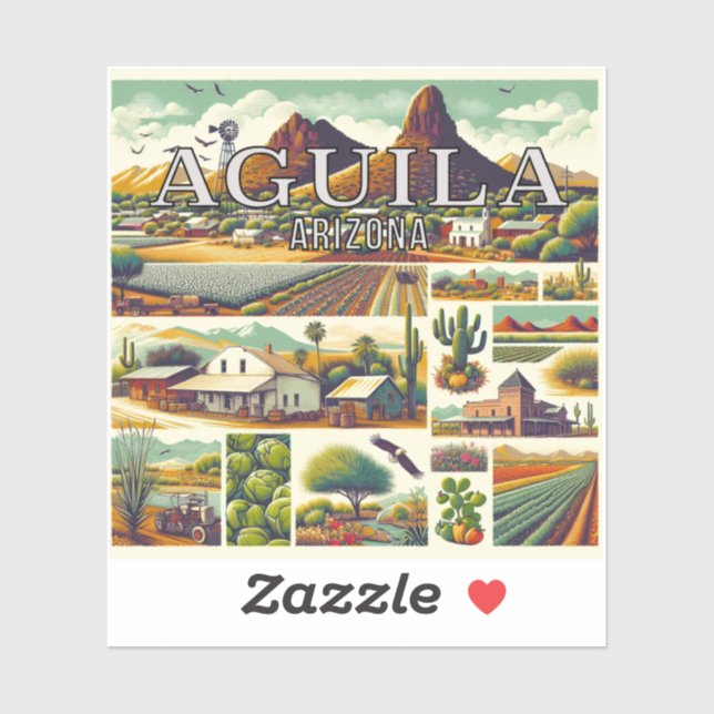 Adesivo Aguila Arizona 3 Inch Vinyl Sticker (Folha)