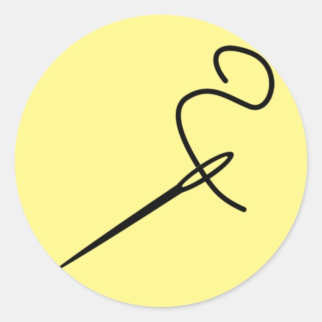 Adesivo agulha-costura-rosca-reparo-pontiagudo (Frente)