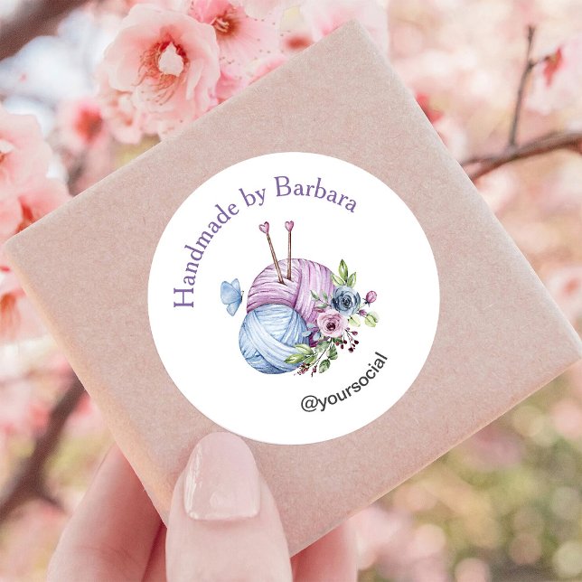 Adesivo Agulhas de tricô de Yarn legante (Criador carregado)